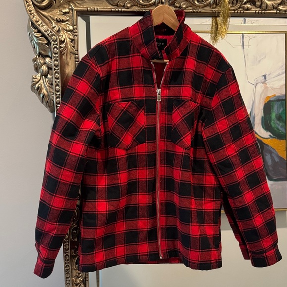 Forever 21 Other - Forever 21 Men's Checkered Red and Black Jacket